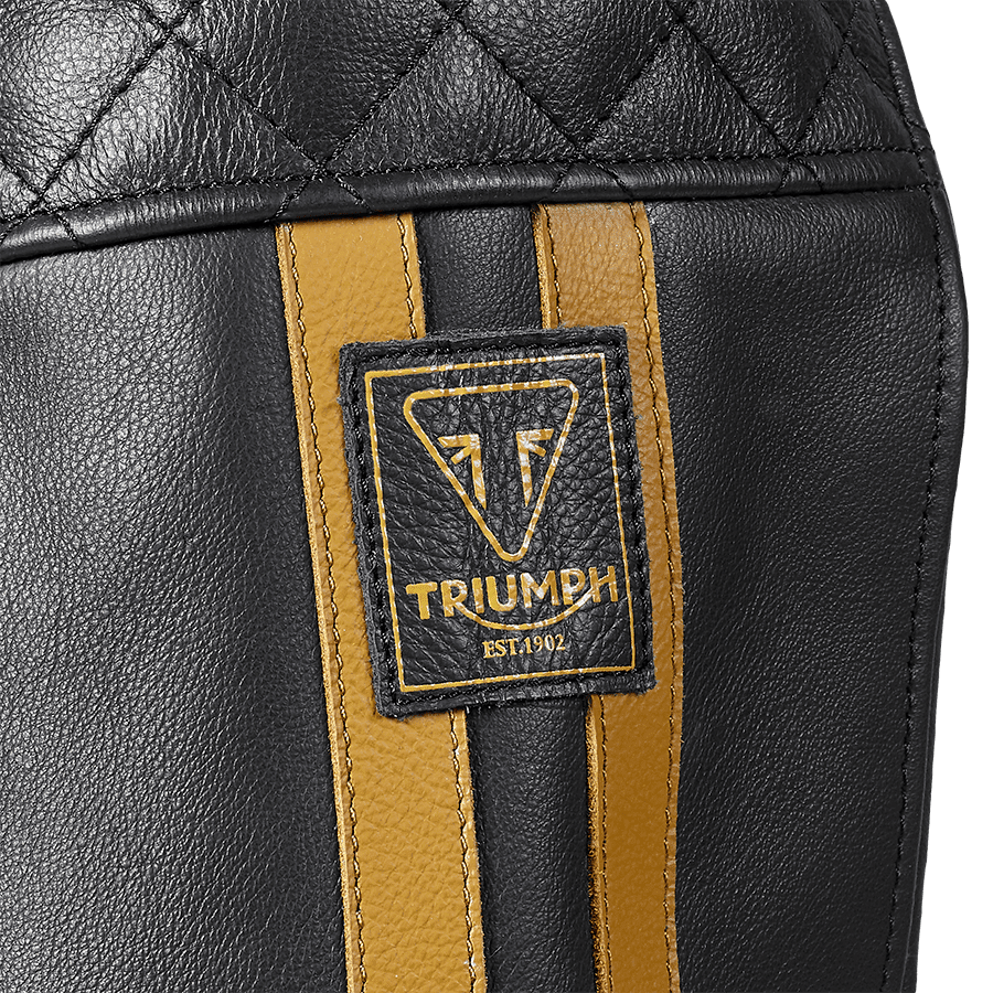 Men's Braddan Air Race Jacket in Black & Gold | Motorcycle
